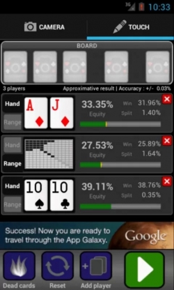  Poker Odds Camera  Android - HUD   