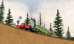 Stickman Downhill - Motocross